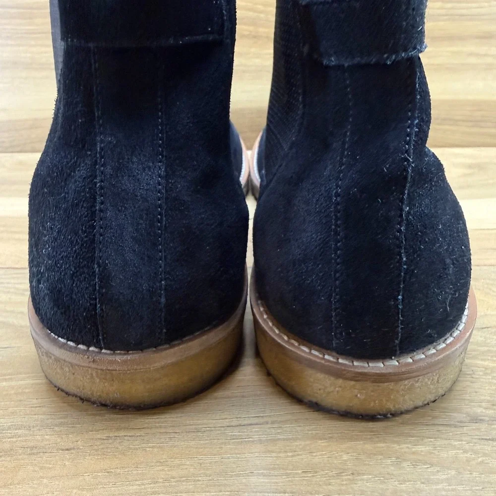 Reserved Footwear Chelsea Boots Mens 11 Black Suede Desert Crepe Gum Sole Modern